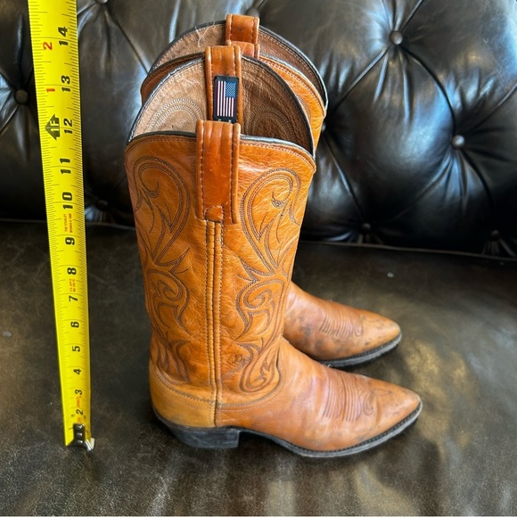 Dan Post Women’s Cowboy Boots Cognac size 6.5 - Picture 8 of 11